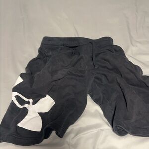Under Armour Black Shorts with White Logo